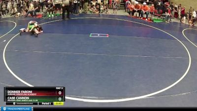 86 lbs Round 2 - Donner Faroni, Sublime Wrestling Academy vs Case Cannon, Payson Lions Wrestling Club