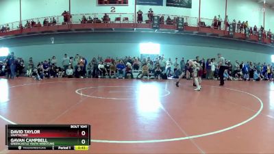157 lbs Cons. Round 2 - Gavan Campbell, Greencastle Youth Wrestling vs David Taylor, Unattached