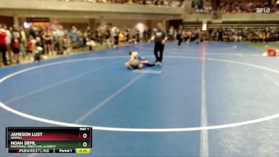 95 lbs Champ. Round 1 - Jameson Lust, Sartell vs Noah Deml, Owatonna Wrestling Academy