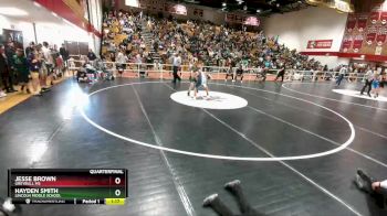 110 lbs Quarterfinal - Jesse Brown, Greybull MS vs Hayden Smith, Lincoln Middle School