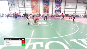 160 lbs Round Of 64 - Sam Diggs, VA vs Zaelyn Fletcher, FL