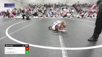 40-43 lbs Semifinal - Emilee Galetka, Pirate Wrestling Club vs Harley Frederick, Brushy Wrestling Club