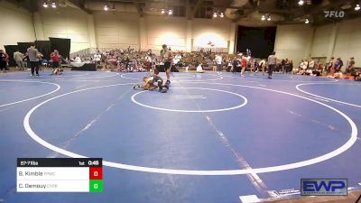 67-71 lbs Rr Rnd 5 - Beau Kimble, Fort Polk Wrestling Club vs Chandler Demouy, Cypress Wrestling Club