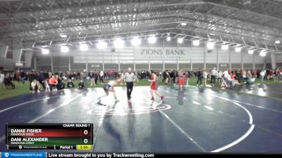 125 lbs Champ. Round 1 - Dani Alexander, Mountain Crest vs Danae Fisher, Mountain Ridge