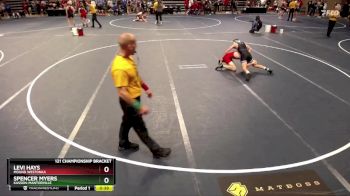 121 Championship Bracket Cons. Round 3 - Spencer Myers, Kasson-Mantorville vs Levi Hays, Mound Westonka