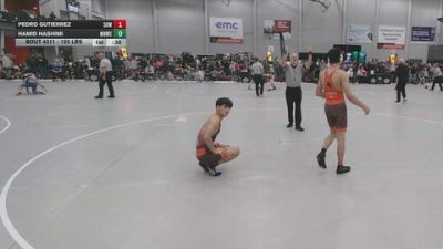 120 lbs Cons. Sub-quarters - Pedro Gutierrez, 512 Outlaw Wrestling vs Hamid Hashimi, Mile High Wrestling Club