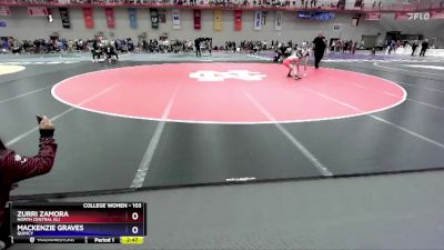 103 lbs Champ. Round 1 - Zurri Zamora, North Central (IL) vs Mackenzie Graves, Quincy