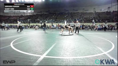 110 lbs Consi Of 16 #2 - Abrianna Kreger, Blackwell Wrestling Club vs Gabby Kirk, Team Guthrie Wrestling