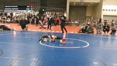 44 lbs Rr Rnd 5 - Lincoln Savage, All I See Is Gold Academy - K3 vs Santino DePinto, Wrecking Crew Wrestling Academy - K3