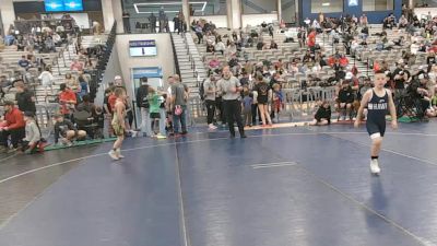 85 lbs Champ. Round 3 - Bentley Newman, Illinois Valley Youth Wrestling Club vs Rhett Johnson, Hawk Wrestling Club