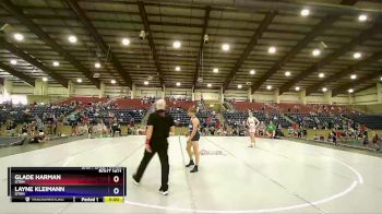 126 lbs 2nd Place Match - Glade Harman, Utah vs Layne Kleimann, Utah