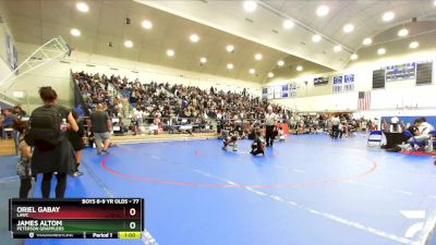 77 lbs Cons. Round 2 - James Altom, Peterson Grapplers vs Oriel Gabay, LAWC