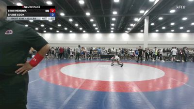 132 lbs Cons. Sub-rd Of 16 - Sinai Hendrix, Roundtree Wrestling Academy vs Chase Cook