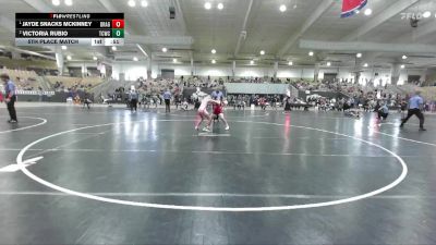 100 lbs 5th Place Match - Victoria Rubio, Blackman Wrestling Club vs Jayde Snacks McKinney, Buccaneer Wrestling Club