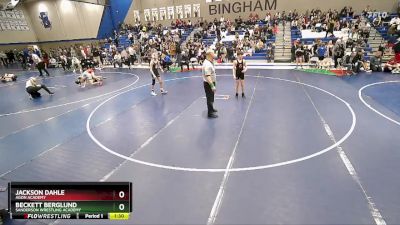 96 lbs Cons. Round 3 - Beckett Berglund, Sanderson Wrestling Academy vs Jackson Dahle, Agon Academy