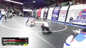 130 Class 1 lbs Champ. Round 1 - Brooklynn Hoag, Nevada vs Kaitlyn Kuelker, Union