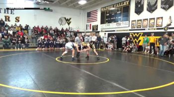 132 lbs Semifinal - Jon Gonzalez, West Marshall vs Cain Nielsen, North Butler-Clarksville