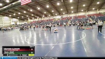 87 lbs Cons. Semi - Trayl Moat, Millard Wrestling vs Drayger Cloward, Uintah Jr High Wrestling