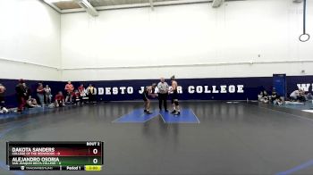 125 lbs Round 2 (3 Team) - Dakota Sanders, College Of The Redwoods vs Alejandro Osoria, San Joaquin Delta College