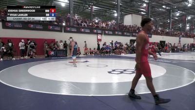 74 kg Champ. Rd Of 64 - Joshua Greenwood, Ohio vs Ryan Lawler, Buffalo Valley RTC