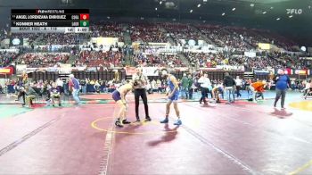 A - 118 lbs Champ. Round 1 - Angel Lorenzana Enriquez, Columbia Falls vs Konner Heath, Laurel
