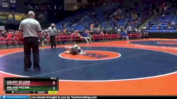 120 lbs Quarterfinal - Leilany De Leon, Berwyn-Cicero (Morton) vs Ireland McCain, Round Lake