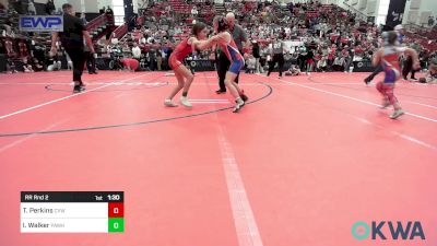 78 lbs Rr Rnd 2 - Timber Perkins, Caney Valley Wrestling vs Ivy Walker, Pawhuska Elks Takedown