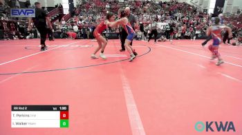 78 lbs Rr Rnd 2 - Timber Perkins, Caney Valley Wrestling vs Ivy Walker, Pawhuska Elks Takedown