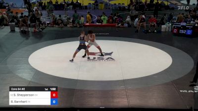 150 lbs Cons 64 #2 - Sir'David Shepperson, OH vs Brody Barnhart, PA