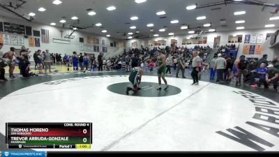 150 lbs Cons. Round 4 - Trevor Arruda-Gonzalez, Moorpark vs Thomas Moreno, San Gorgonio