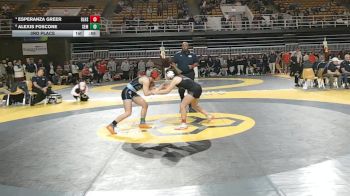 120 lbs 3rd Place - Esperanza Greer, Bishop Lynch High School vs Alexis Foscone, Wyoming Seminary