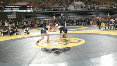 120 lbs 3rd Place - Esperanza Greer, Bishop Lynch High School vs Alexis Foscone, Wyoming Seminary