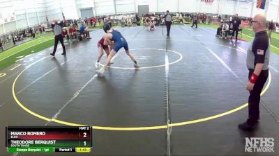 120 lbs Semifinal - Marco Romero, Elko vs Theodore Berquist, South Tahoe