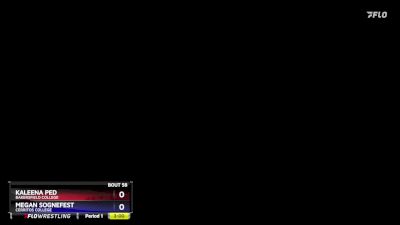 110 lbs Quarterfinal - Kaleena Ped, Bakersfield College vs Megan Sognefest, Cerritos College