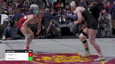 130 lbs Semifinal - Aubre Krazer, Easton-G vs Emily Murphy, Montgomery-G