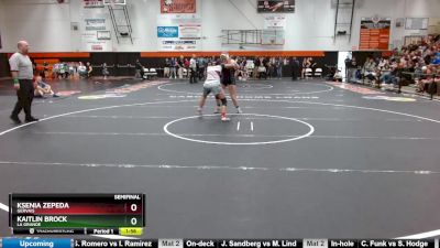 155 lbs Semifinal - Kaitlin Brock, La Grande vs Ksenia Zepeda, Gervais