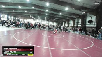 130 lbs Cons. Round 2 - Logan Wilson, West Jordan vs Riley Horrocks, North Sanpete Hawk Wrestling