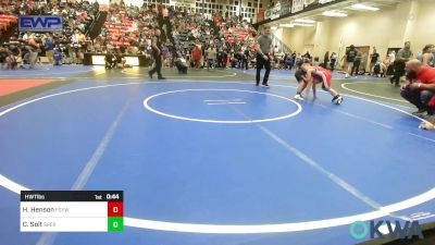 Quarterfinal - Herbert Henson, Fort Gibson Youth Wrestling vs Christopher Solt, Sperry Wrestling Club