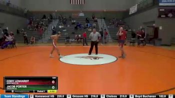 134 lbs Quarterfinal - Jacob Porter, Grissom HS vs Cody Lenhardt, New Hope HS