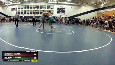 285 lbs Cons. Round 3 - Soliman Elsebaei, WestLake vs Zebediah Zucker, Fremont Ross