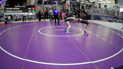 119 lbs 3rd Place Match - Brianna Aleywine, Hornet Wrestling Club vs Jalissa Ortega, Texas Elite Wrestling Club