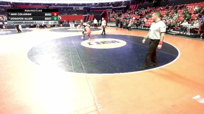 3A 144 lbs Champ. Round 1 - Donavon Allen, Chicago (Marist) vs Jake Colleran, Park Ridge (Maine South)