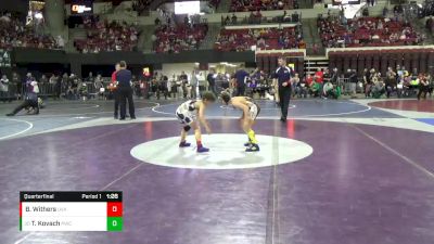 85 lbs Quarterfinal - Tucker Kovach, Powell Wrestling Club vs Bryker Withers, Upper Valley Aces