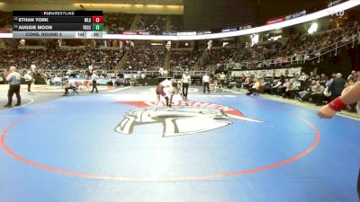 II-116 lbs Cons. Round 2 - Auggie Moon, Trinity School vs Ethan York, Warrensburg/Lake George