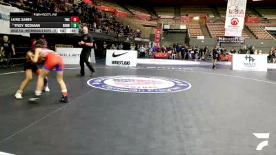 Intermediate Boys - 77 lbs Cons. Semis - Luke Sams, Tracy Wrestling Club vs Troy Redman, Blood Run'th Orange Wrestling Club