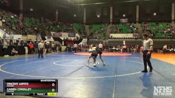 132 lbs Quarterfinal - Vincent Aspito, Hoover vs Caiden Conolley, Chelsea