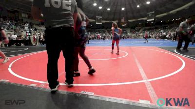 115 lbs Consolation - Evelyn Tillison, Fort Gibson Youth Wrestling vs Ruby Pascal, Bartlesville Wrestling Club