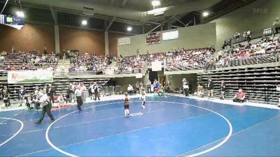 47-51 lbs Quarterfinal - Khloe Clark, Canyon View Falcons vs Pepper Probst, Wasatch Wrestling Club