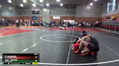 165 lbs Cons. Round 2 - Ty Wunderl, Huntingdon College vs Kody Sigmon, Unattached