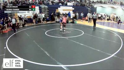 110 lbs. Semifinal - Chloe Skiles, Roxana vs Alissa Chanda, North Kansas City